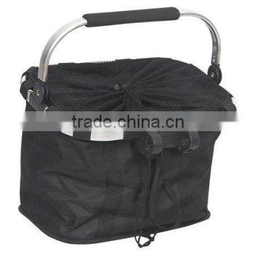 Bicycle foldable basket