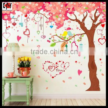 The Cherry Tree Wall Sticker Pink Buestiful Decorate Tree