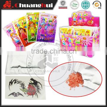 CH Factory Hot Sale Sweets Popping Candy With Tattoo Candy For Girl