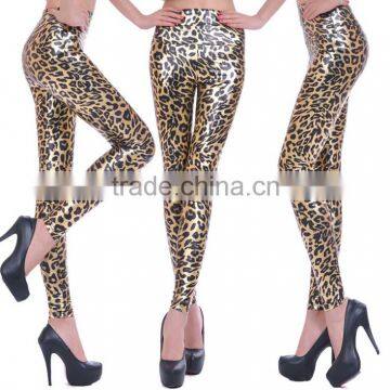 Multicolors Leather Look Fashion Sexy Women High-waist Leggings