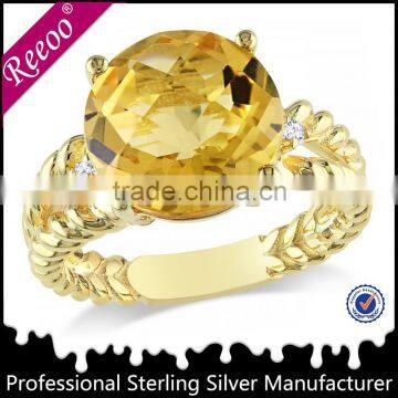 Wholesale fashion one tone cz wedding rings brass jewelry