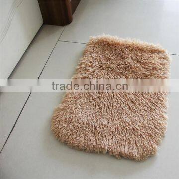 100% polyester microfiber plush floor shaggy carpet mat