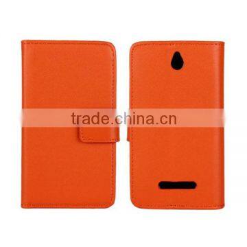 Beautiful leather case cover for Sony Xperia E Dual C1605