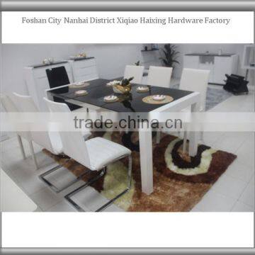 2014 latest design high glossy dining table sets furniture