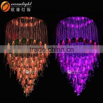 Creative Led and Fiber Optic Light 2015 New Fiber Optic Ceiling Light, Net Design Dinner Hall Pendant Fiber Optic Pendant Light photo-5