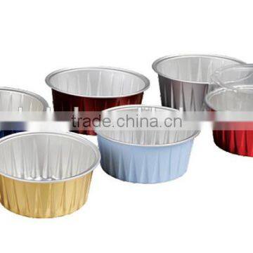 AP125 cheap price colorful aluminum foil baking cups box cup jelly ice cream cups pudding cupcakes