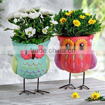 cute owl small planter set of 2