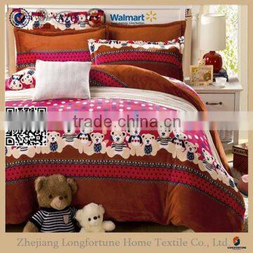 Manufactory wholesale 100%polyester home textile organic swaddle blanket bunk bed desk set