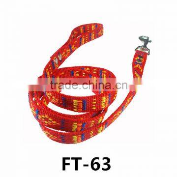 New Jacquard Webbing Dog Leash-led Dog Leash -fabric Pet Collar FT-63