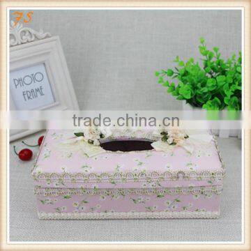 Facial Tissue Box Design With Lace