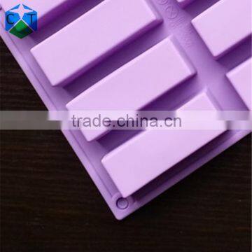 CTBED044 12 Even Rectangle Bulk Soap Making Supplies Decorative Pattern Decoration Heart Craft Art Silicone Soap Craft Molds photo-5