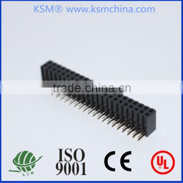 2.54mm double row right angle Female header 2~40 pin