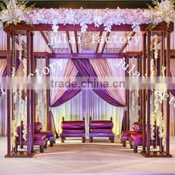 Red1 newest crystal wedding mandap for wedding decoration&wedding events