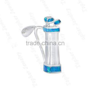 Wholesale Classic Opal Pendat Golf Barrels Shaped Pendan Pendant for Boyfriend photo-2