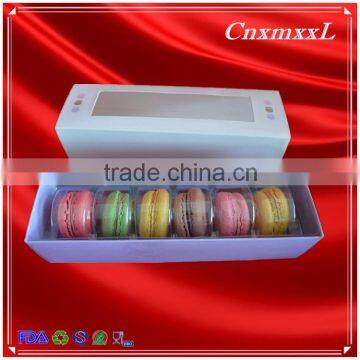 6 pcs macarons paper box