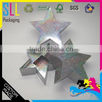 custom high quality factory recycle paper star gift box