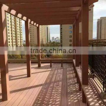 waterproof wood plastic composite garden decking