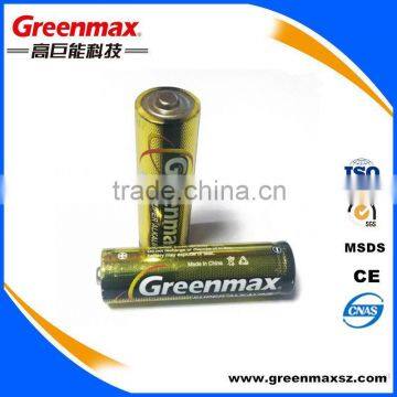 High capacity battery lr6 size aa am3 1.5v alkaline battery