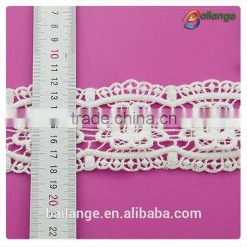 2016 knitted cotton lace trim for ladies textile