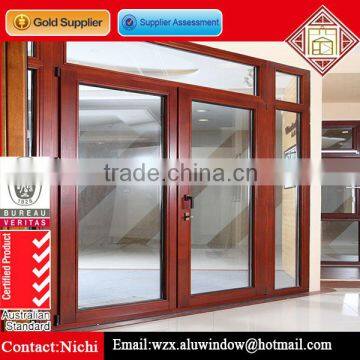 Modern Style Swing Casement French Aluminium Office Doors Commercial