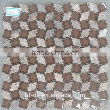 marble mixed glass mosaic