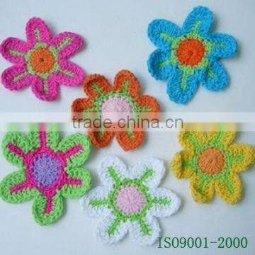 2012 Fashion crochet flower applique