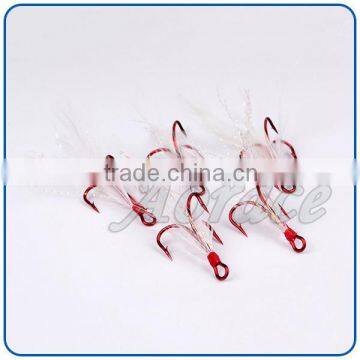 Factory Direct Wholesale Custom Red High Carbon Steel Fishing Hooks photo-3
