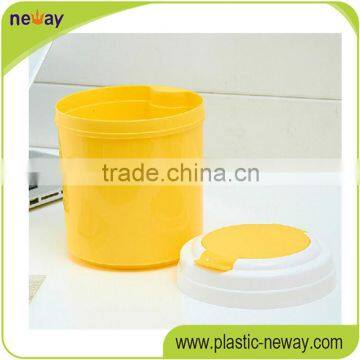 Pure Color Eco-Friendly Stocked PP Standing Recycling Cheap Trash Can for Home photo-2