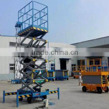 10m mobile electric manlift/trailer mounted scissor lift