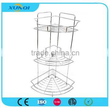 3 Tier Chrome Wire Storage Rack for Bathroom /Corner Rack/Shower Caddy/Bathroom Shelver DSCN1433