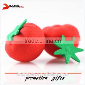 hot selling tomatol shaped cute pencil eraser