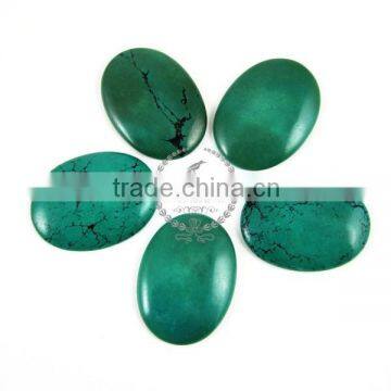 30x40mm big oval greeny blue turquoise cabochon beads,gemstone pendant cabochon stone beads set for rings,necklace 4120036