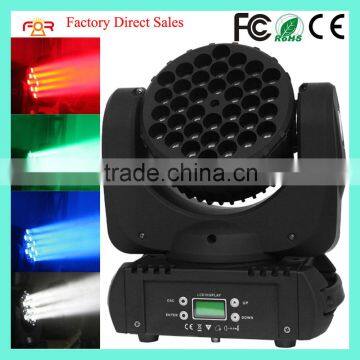 Manufacturer Wholesale Blizzard Lighting Blade RGBW 36x3w LED Moving Head Wash Beam