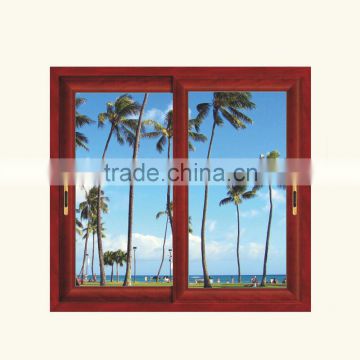 Customized Double Tracks Aluminum Double Glazed Sliding Window