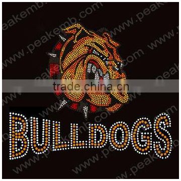 Beautiful Bulldogs Wholesale Rhinestone Transfers Design