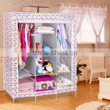 DIY fancy portable wardrobe online india bedroom set wardrobe (FH-CM0505)