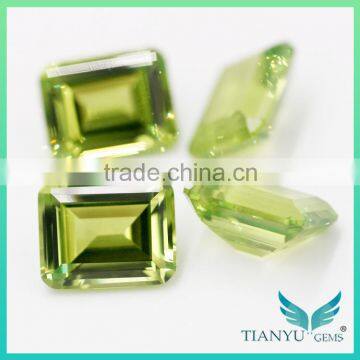 China Suppliers Wholesale Nanosital #139 emerald cut for 925 sliver rings jewelry