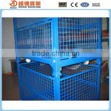 Collapsible steel container euro pallet box