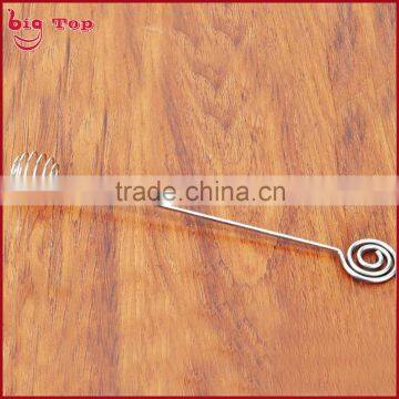 BT0210 Stainless Steel Honey Spoon Honey Server Stainless Steel Mini Whisk Mini Egg Beater photo-2