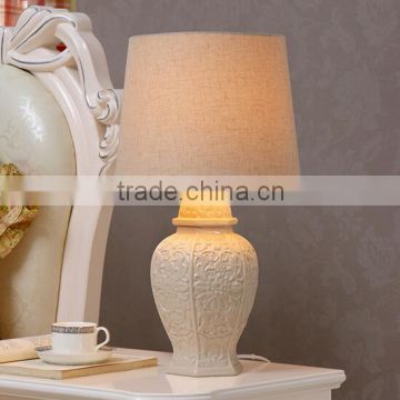 Ceramic Body With Fabric Lampshade Modern Desk Lamp Bedroom Living Room Dining Room Table Lamp