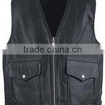 Motorcycle Leather Vest