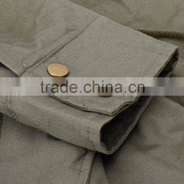 Women Drawstring Waist Patchwork Hooded Jacket photo-3