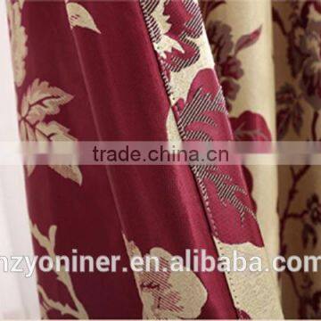 traditional jacquard blackout fabric for European style curtain, classic jacquard curtain, Hanghzou jacquard fabric supplier