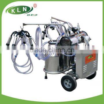 rotary vane vacuum pump type milking machine (two buckets)