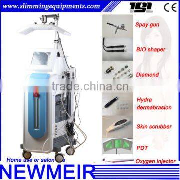 7in1 Hydro microdermabrasion facial skin scrubber oxygen sprayer diamond dermabrasion skin peeling solutions