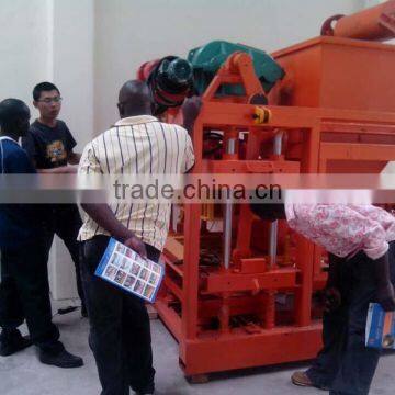 QTJ4-26 Vibration Motor Concete Hollow,paver and Curb Stone Block Machine Video photo-6