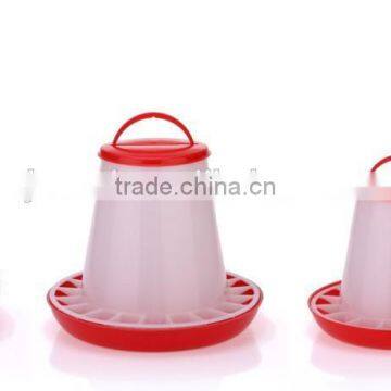 new plastic poultry feeder chicken feeder red with clear