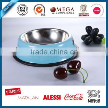 regular pet dishes stainless steel dog bowl