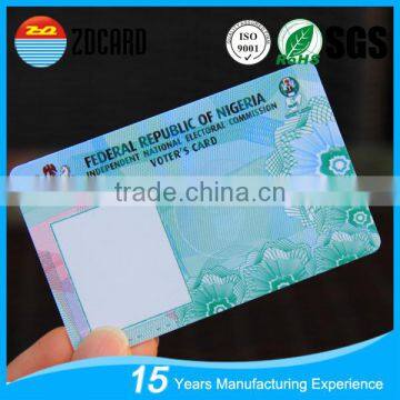 High quality business employee id card/student photo id card manufaturer