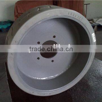 Electric Outdoor Small Hydraulic Scissor Lift Platform Tyre With Grey Rims 5 Holes photo-4